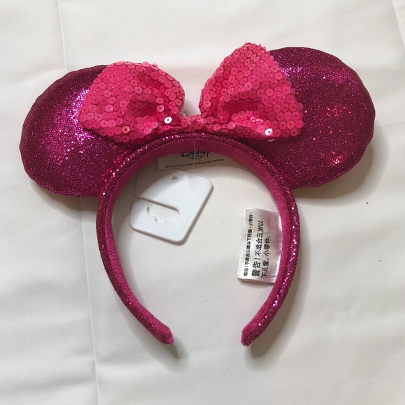 Pink Minnie Mouse Disney Park Ear Headband